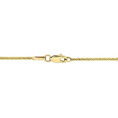 Stella Grace Two Tone 10k Gold White Topaz Heart Necklace