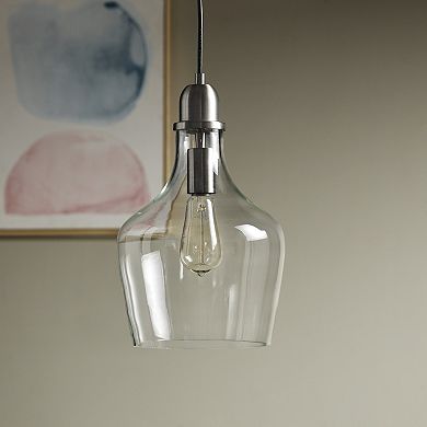 Hampton Hill Auburn Bell Glass Pendant Light