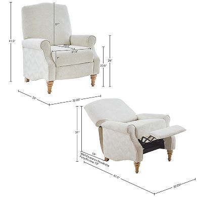 Madison Park Jimmy Push Back Recliner Arm Chair