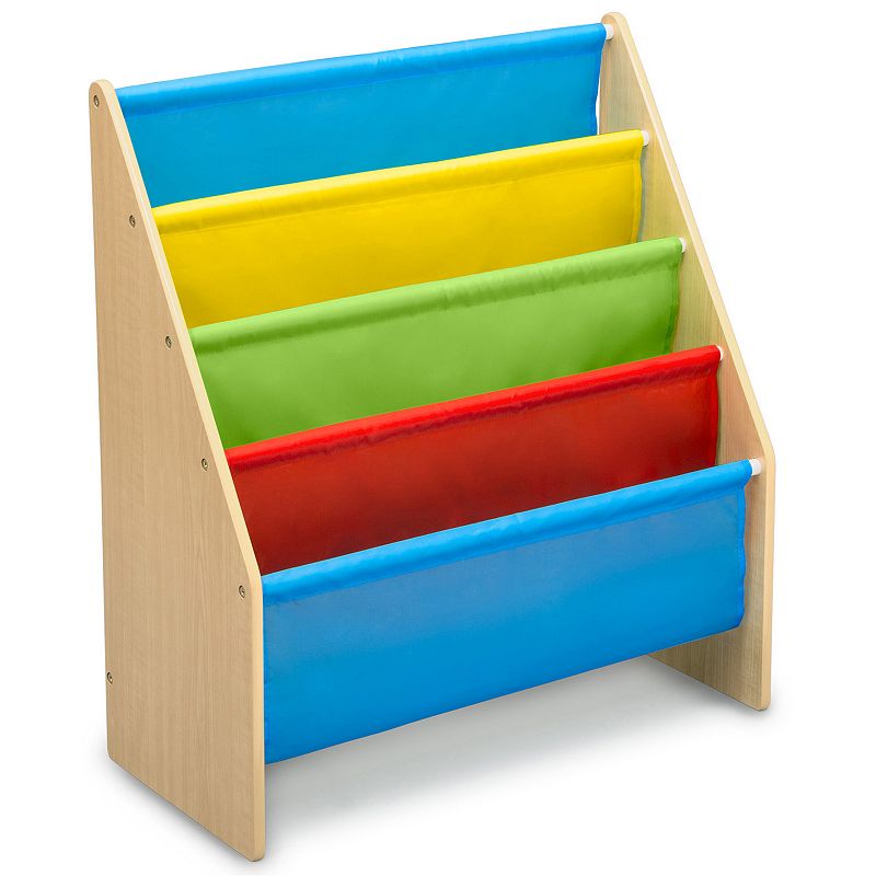 Delta Children Sling Book Rack Bookshelf for Kids, Multicolor