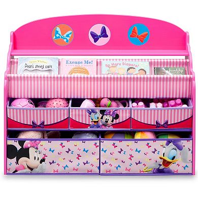 Disney's Minnie Mouse Deluxe Book and Toy Organizer by Delta Children