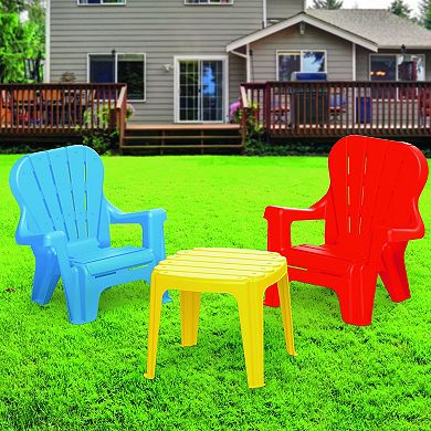 Dolu Toys Childrens Plastic Table And Chairs Set
