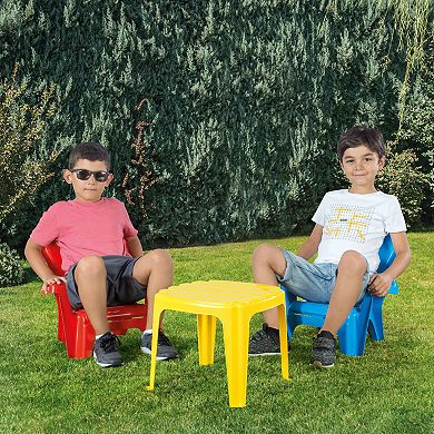 Dolu Toys Childrens Plastic Table And Chairs Set