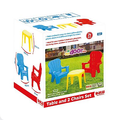 Dolu Toys Childrens Plastic Table And Chairs Set