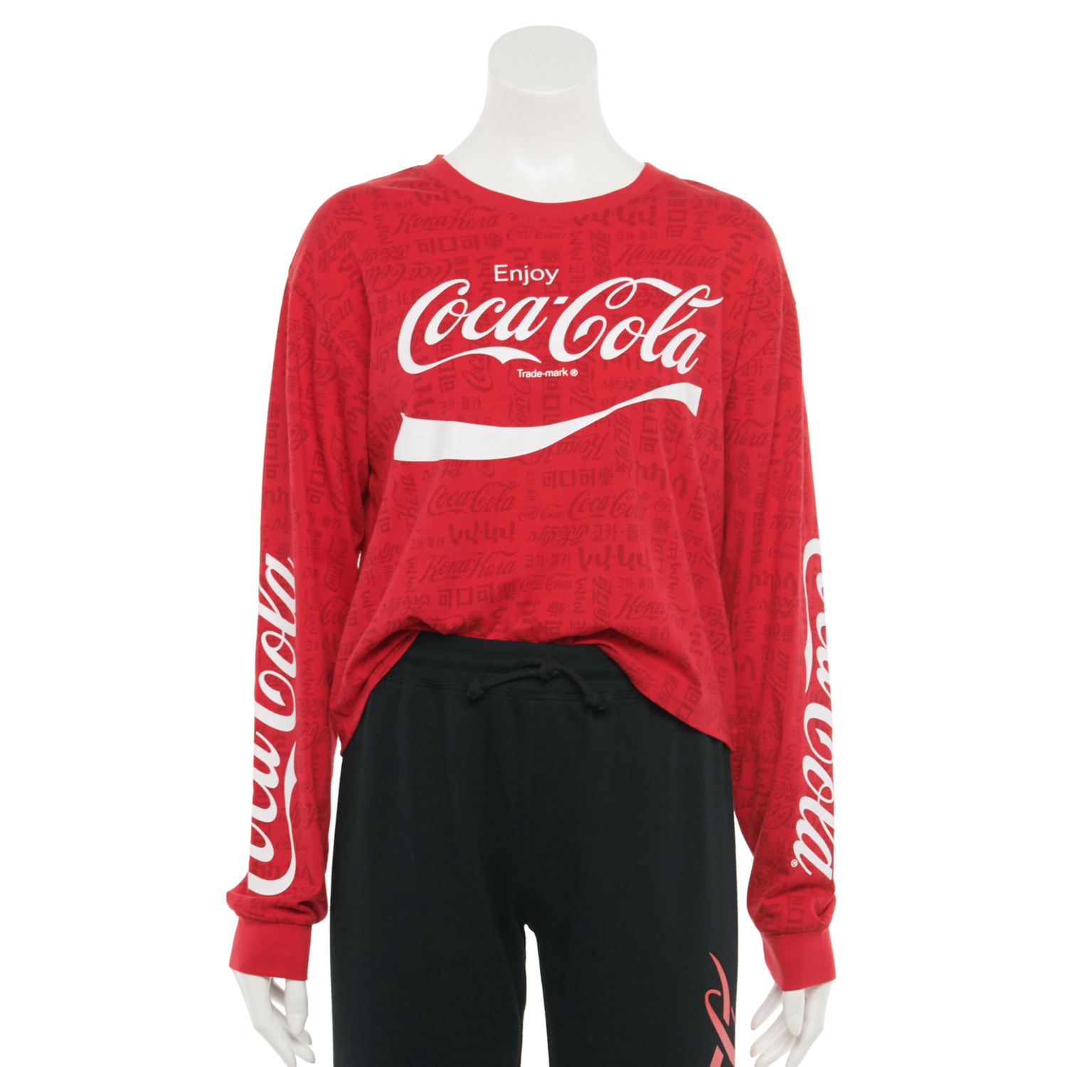 coca cola crop top hoodie