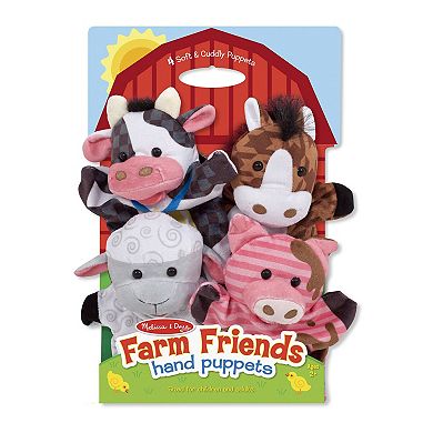 Melissa & Doug Zoo Friends Hand Puppets Set of 4