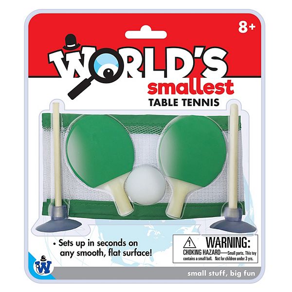 Table Tennis World's Smallest Ping Pong Set 