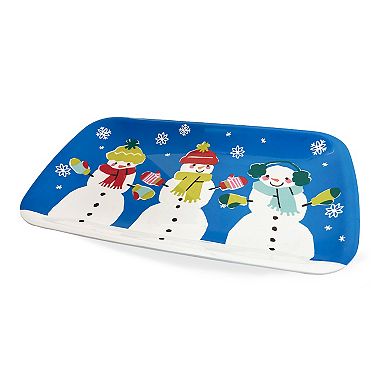 St. Nicholas Square® Merry Merry Snowman Treat Tray