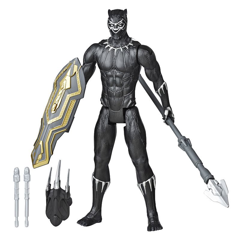 EAN 5010993653577 product image for Marvel Avengers Titan Hero Series Blast Gear Deluxe Black Panther Action Figure | upcitemdb.com