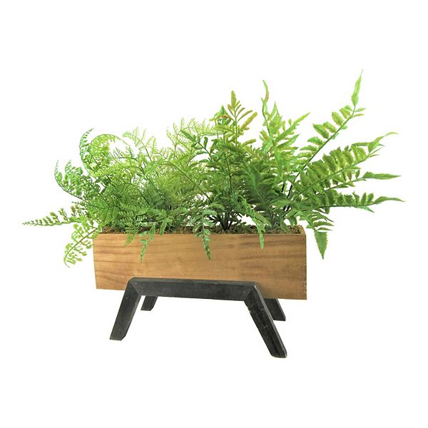 Artificial Mixed Fern Garden Planter