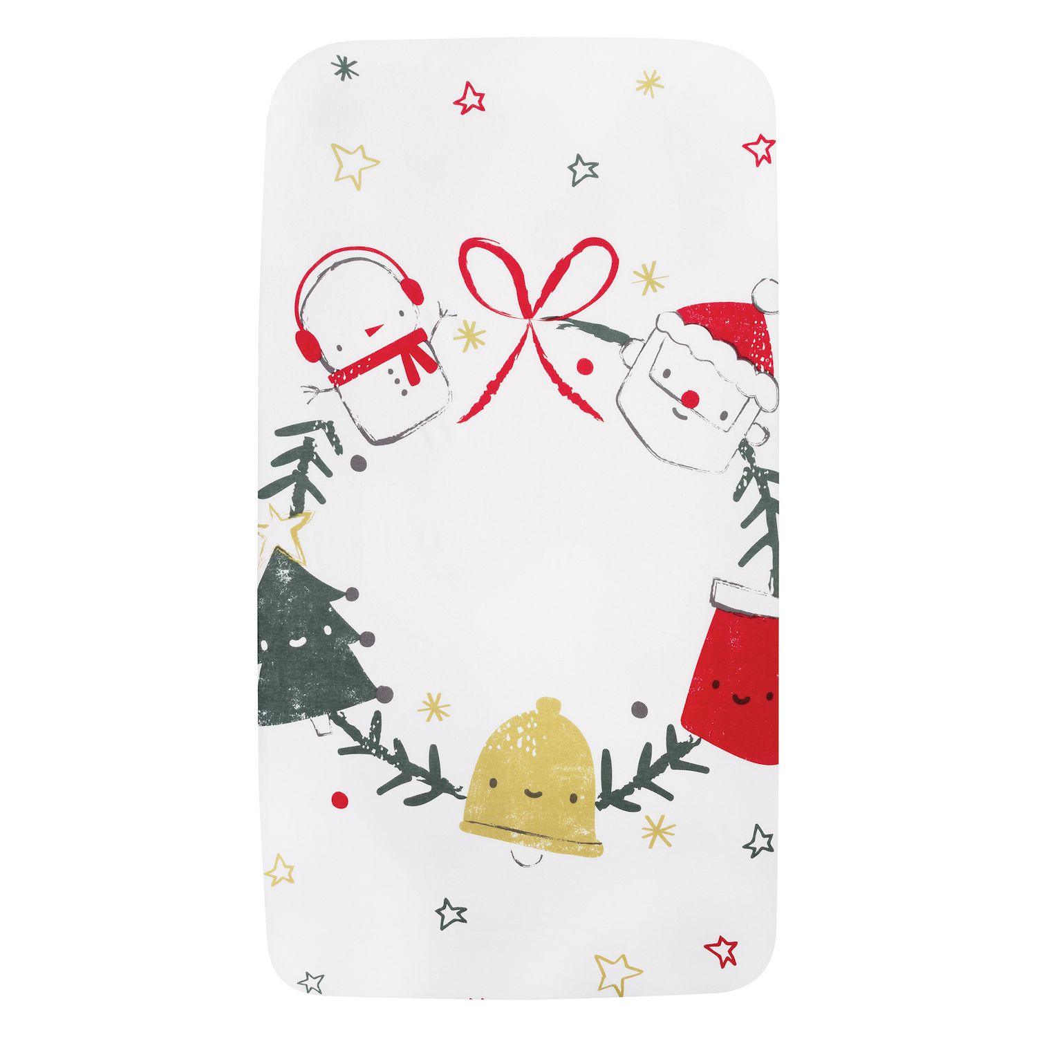 christmas fitted crib sheet