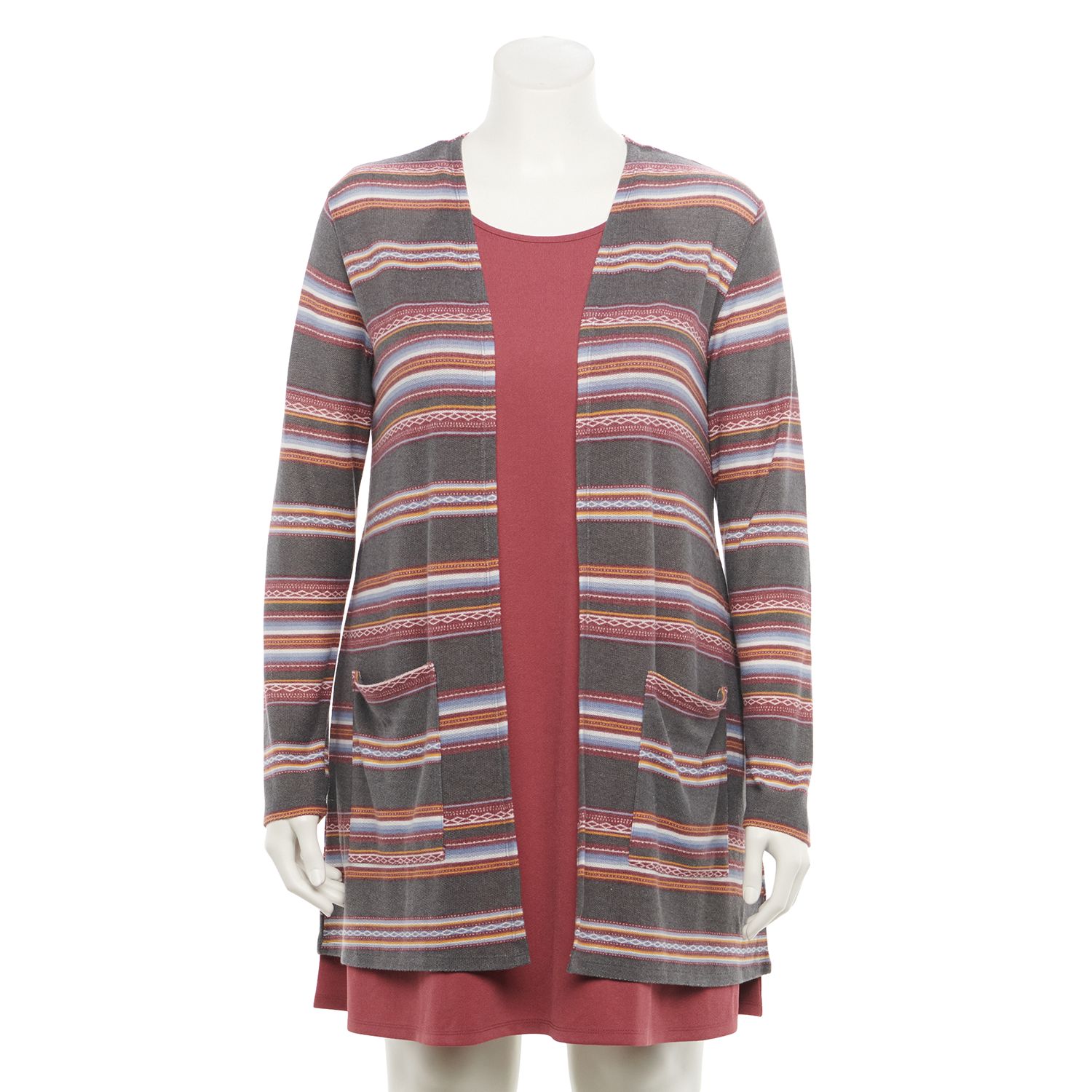 juniors red cardigan