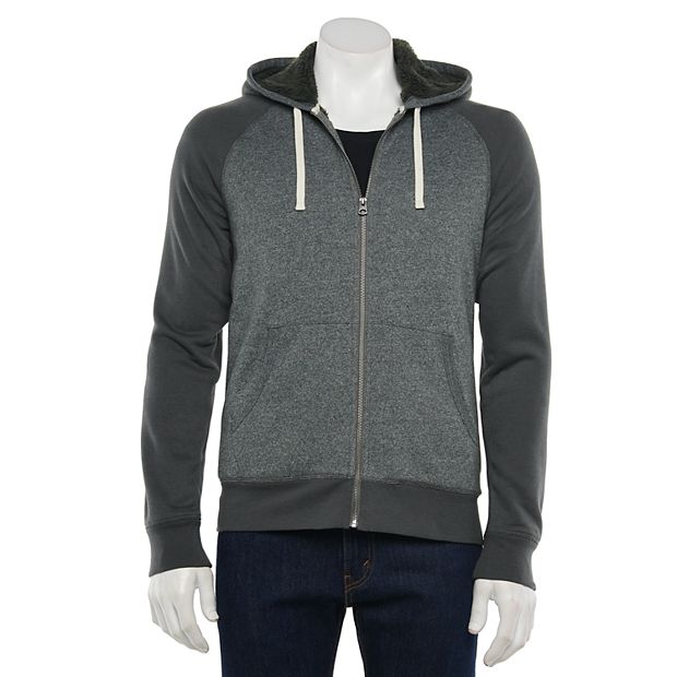 Kohls mens sherpa store lined hoodie