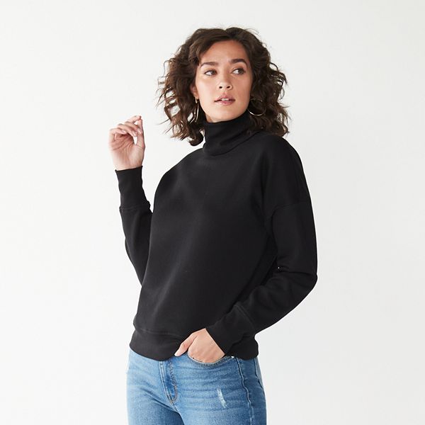 Women's Nine West Oversized Turtleneck Sweatshirt