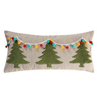 Levtex Home Let it Snow Xmas Pom Throw Pillow