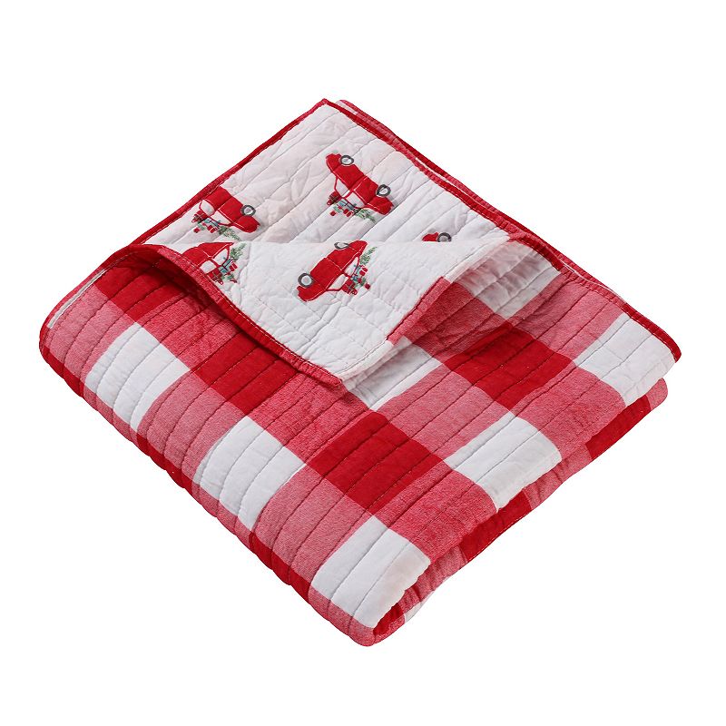 Levtex Home Road Trip Quilted Throw, Red