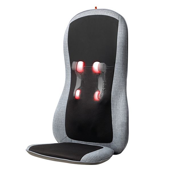 Sharper Image Body Scan Massage Realtouch Shiatsu with Heat Gray (NO