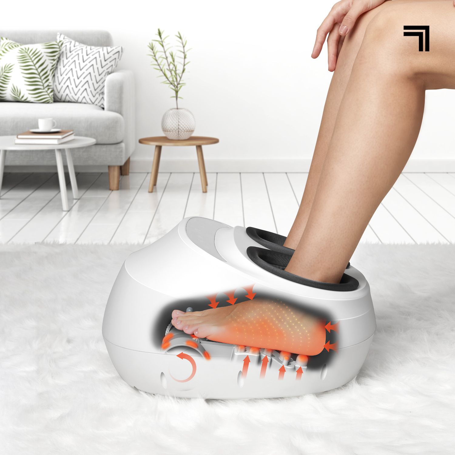 Sharper Image Shiatsu Foot Massager with Compression and Heat
