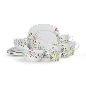 Mikasa Wildflower Garden Bone China 16 pc Dinnerware Set