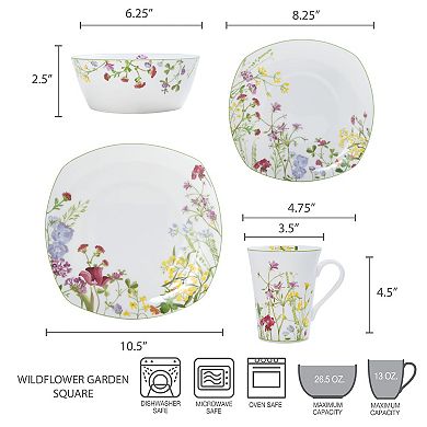 Mikasa Wildflower Garden Bone China 16-pc. Dinnerware Set