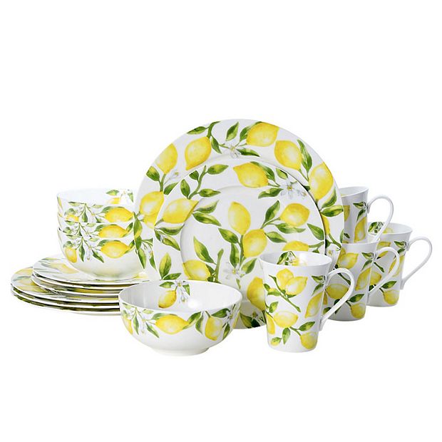 Mikasa Lemons Bone China 16-pc. Dinnerware Set