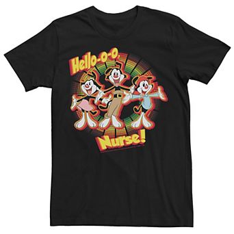 Men's Animaniacs Group Shot Hello-o-o Nurse Tee