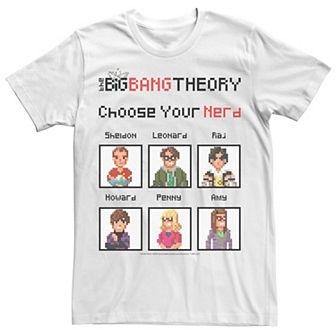 Men's Big Bang Theory Choose Your Nerd Game Tee