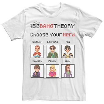 Men's Big Bang Theory Choose Your Nerd Game Tee