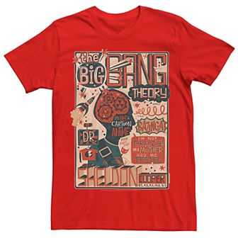 Men's The Big Bang Theory Sheldon Cooper Quotes Poster Tee