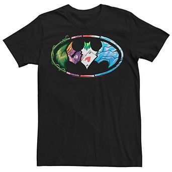 Men's Batman Logo Villian Mashup Tee
