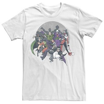 Men's Batman Villains Group Shot Poses Tee