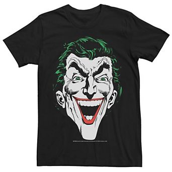 Men's Batman Joker Retro Laugh Head Shot Tee