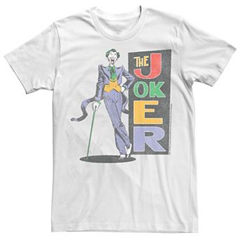 Men's Batman The Joker Vintage Name Stack Tee