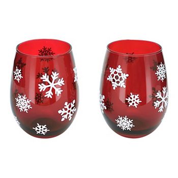 St. Nicholas Square® Farmhouse 2-pc. Stemless Wine Glass Set