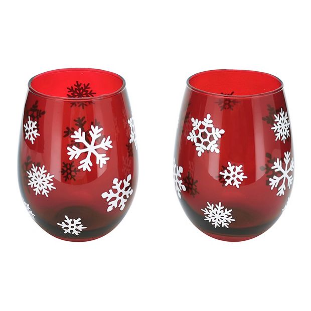 Wine Glass - No Stem Snowflake - Winter Park - 1210WP - Mountain