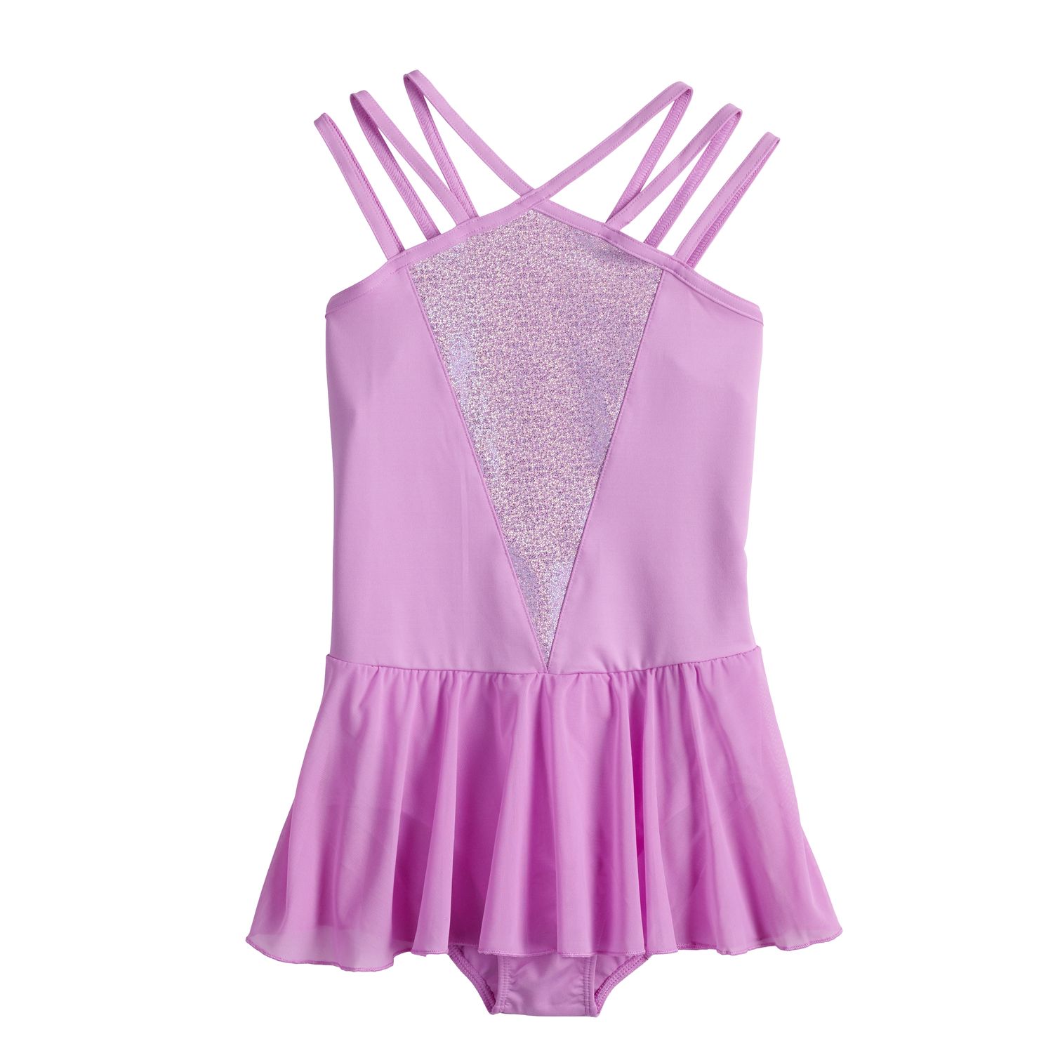 lilac skirted leotard