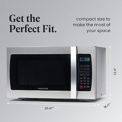 Farberware® Professional 1000-Watt LED Display Microwave Oven