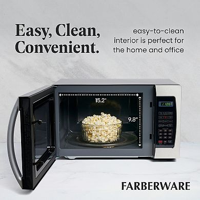 Farberware® Professional 1000-Watt LED Display Microwave Oven