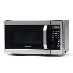 Nostalgia Retro 0.9 Cu. ft. 800-Watt Countertop Microwave Oven - Ivory