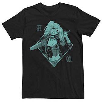 Men's Batman Harley Quinn Sports Style Logo Tee