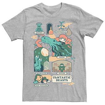 Men's Harry Potter Fantastic Beasts Chibi Art Tee