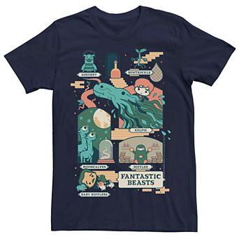 Men's Harry Potter Fantastic Beasts Chibi Art Tee