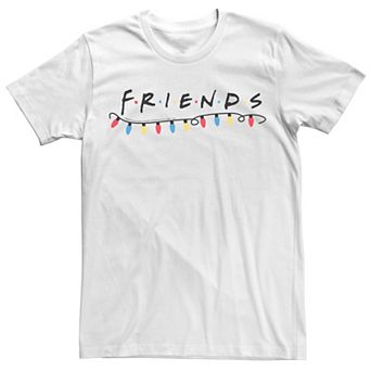 Men's Friends Christmas Lights Underline Logo Tee