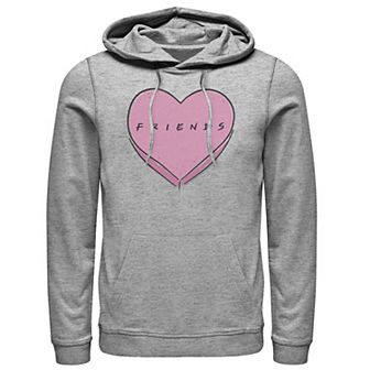 Men's Friends Valentine's Day Candy Heart Logo Hoodie