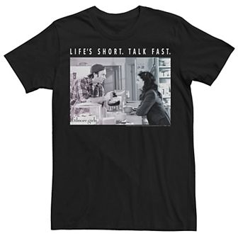 Men's Gilmore Girls Luke And Lorelai Life's Short Talk Fast Tee