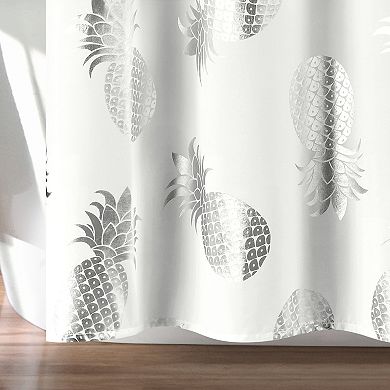 Lush Decor Pineapple Toss Shower Curtain