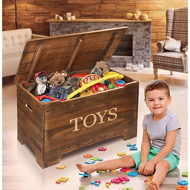 Badger Basket Solid Wood Rustic Toy Box