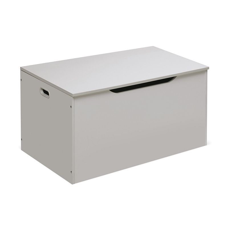 Badger Basket Flat Bench Top Toy and Storage Box, White