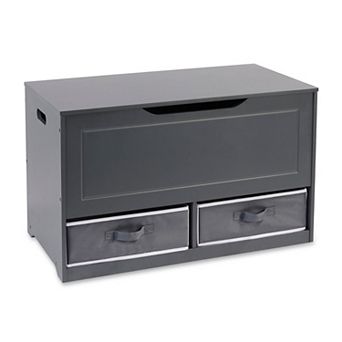 Badger Basket Up and Down Toy and Storage Box/Bench with Two Baskets