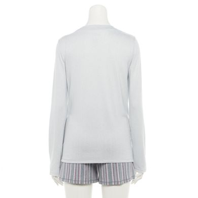 Women's Croft & Barrow® Whisperluxe Pajama Top, Pajama Pants & Pajama Shorts Set